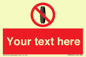 Custom Do Not Change Grinding Wheel Sign